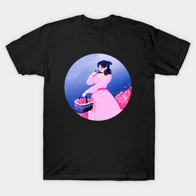 Rosy Eyes T-Shirt by kjm.illustrations